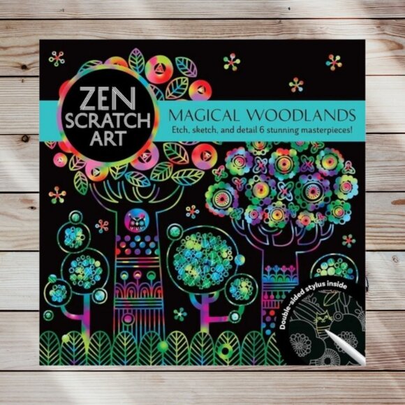 Lot of 14 - Scratch Art Boards - Assorted Patterns - Cityscapes - Zen Garden - Picture 2 of 9